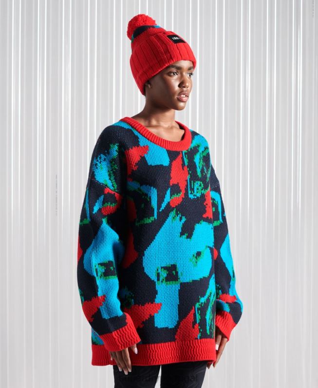 jumper de camuflagem de futebol sdx edição limitada homens multi roupas Superdry 2208H5350