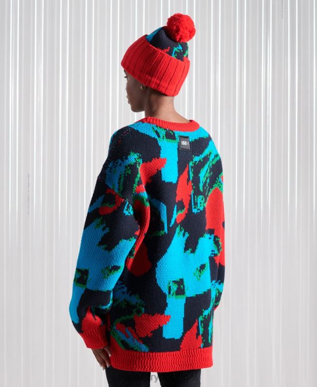 jumper de camuflagem de futebol sdx edição limitada homens multi roupas Superdry 2208H5350