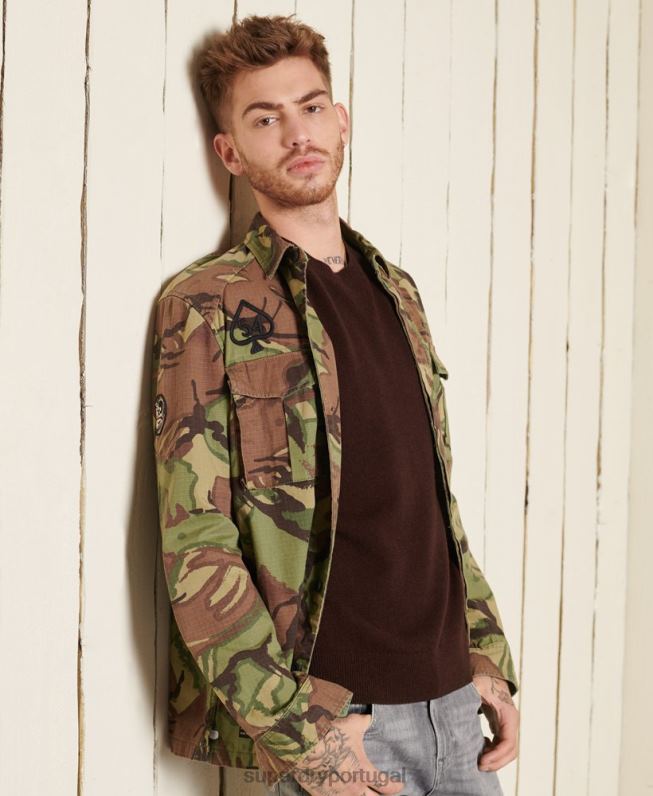 jumper leve de lã de cordeiro homens marrom roupas Superdry 2208H5292