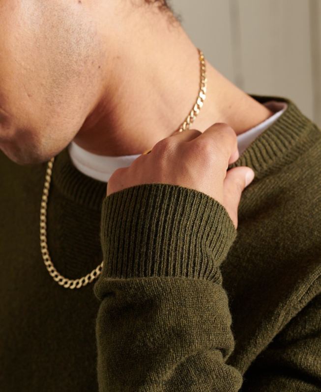 jumper leve de lã de cordeiro homens verde roupas Superdry 2208H5287