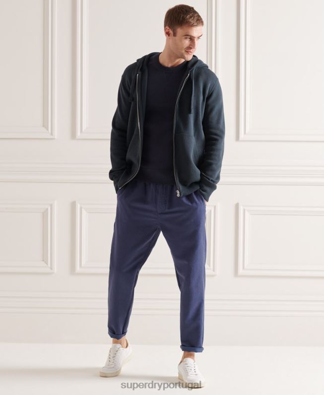macacão de algodão essencial homens marinha roupas Superdry 2208H1362
