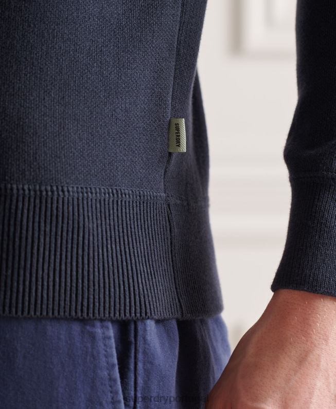 macacão de algodão essencial homens marinha roupas Superdry 2208H1362