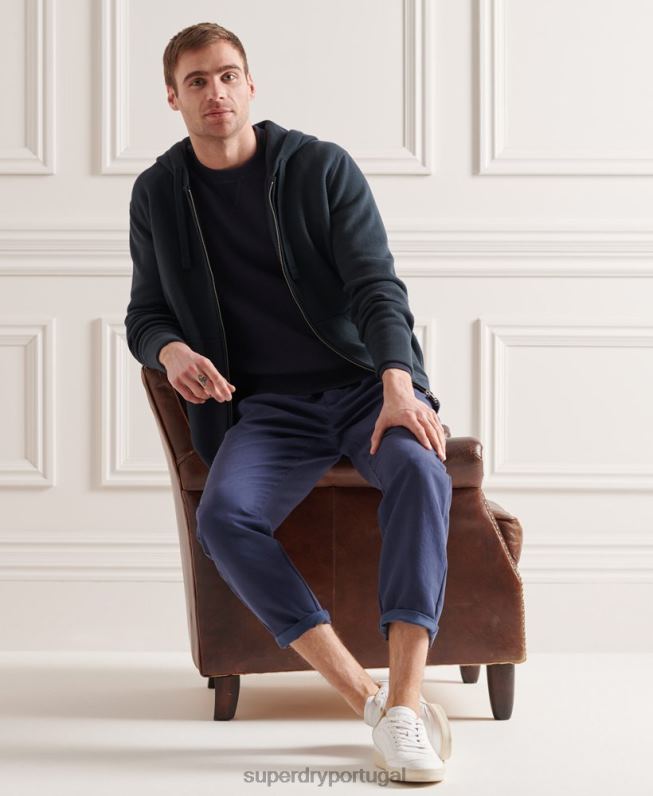 macacão de algodão essencial homens marinha roupas Superdry 2208H1362