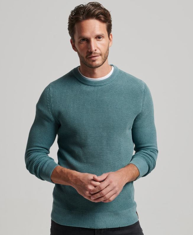 macacão texturizado tingido academia homens azul roupas Superdry 2208H1349