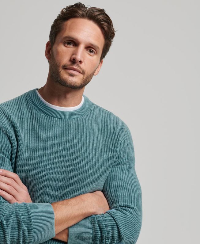 macacão texturizado tingido academia homens azul roupas Superdry 2208H1349