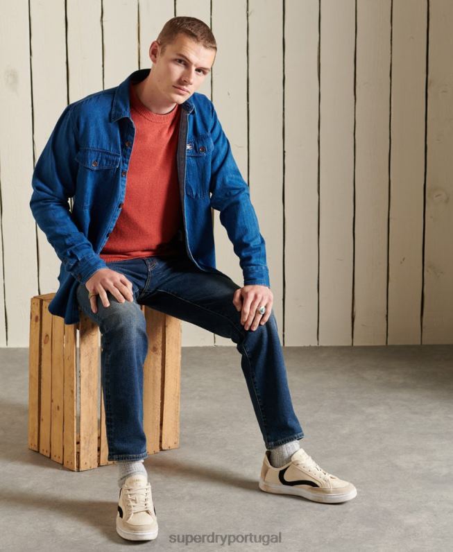 saltador de tripulação harlo homens laranja roupas Superdry 2208H5281