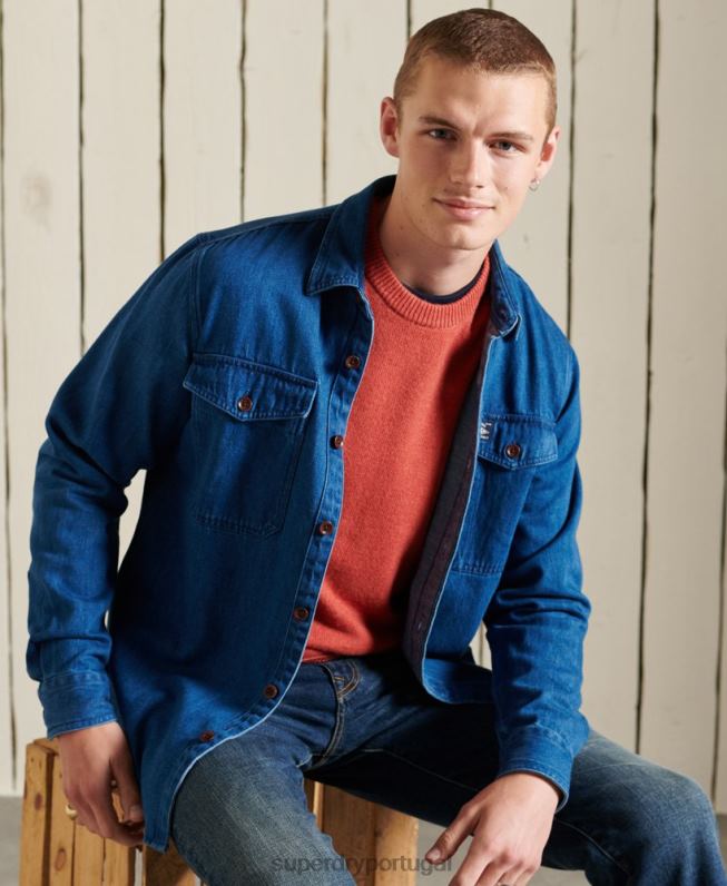 saltador de tripulação harlo homens laranja roupas Superdry 2208H5281