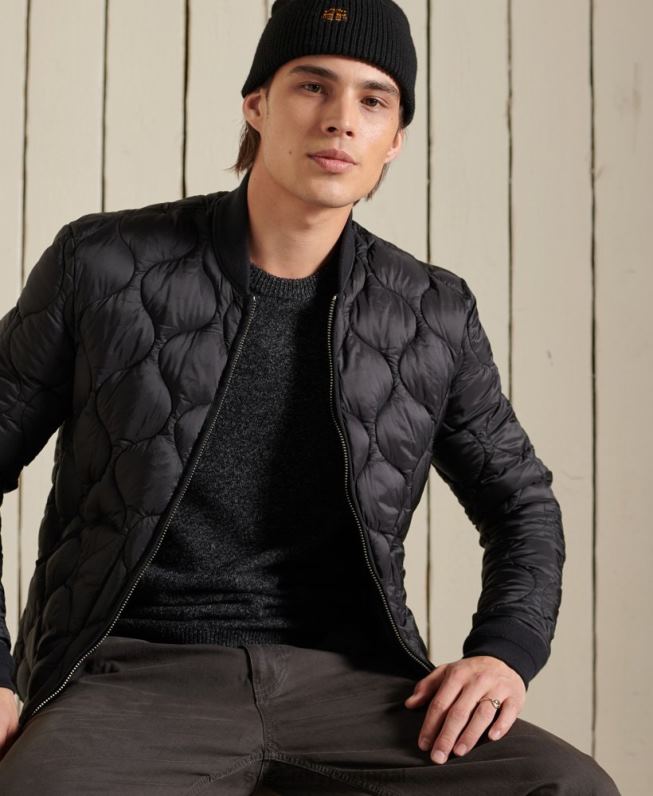 saltador de tripulação harlo homens preto roupas Superdry 2208H5326