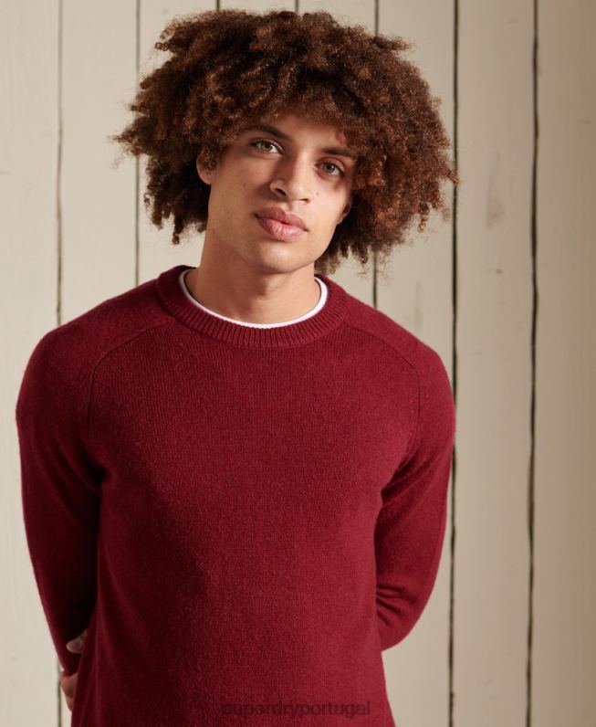 saltador de tripulação harlo homens vermelho roupas Superdry 2208H5302