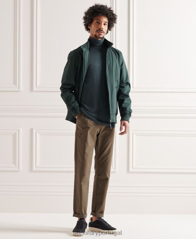 suéter gola rolê merino homens caqui roupas Superdry 2208H1327