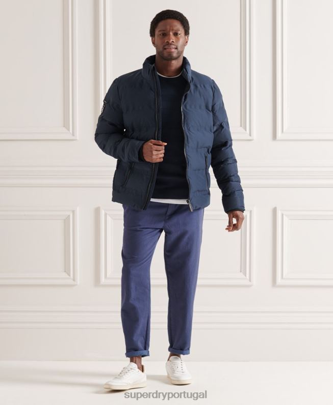 suéter texturizado supima homens marinha roupas Superdry 2208H1356