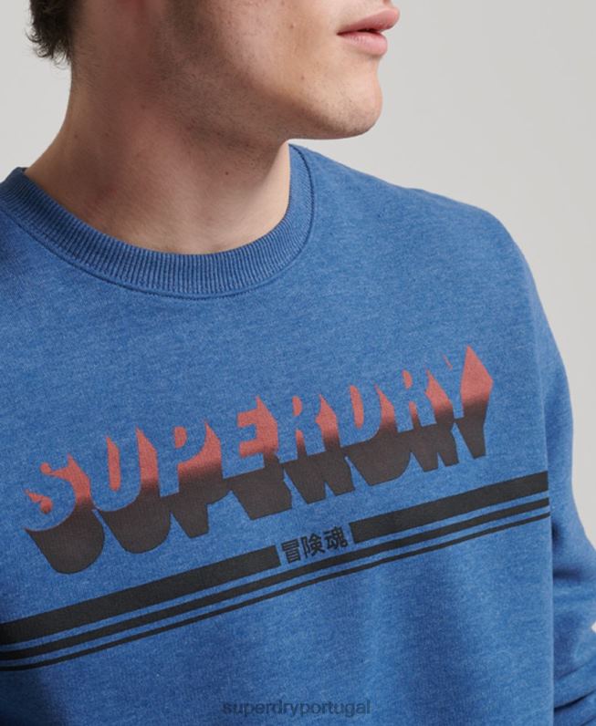 equipe de sombra vintage homens marinha roupas Superdry 2208H579