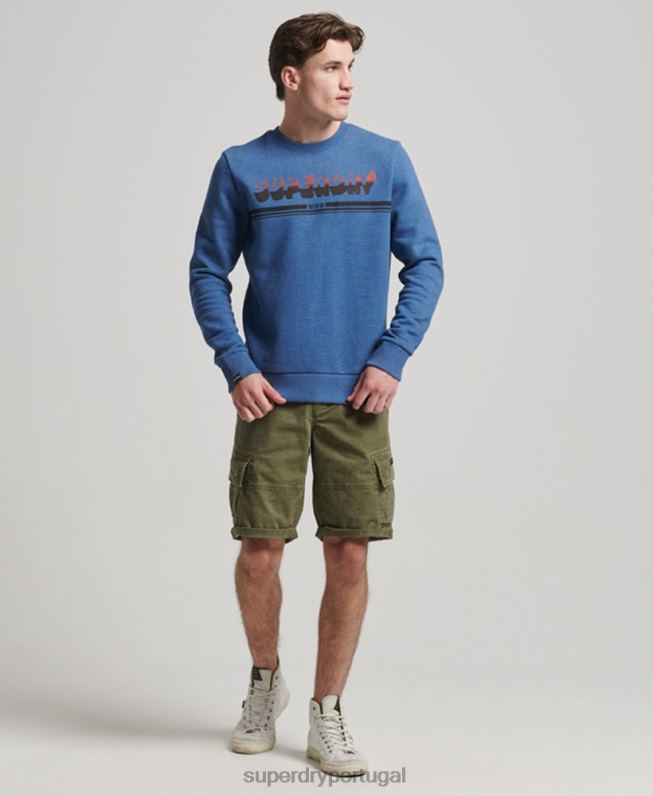 equipe de sombra vintage homens marinha roupas Superdry 2208H579