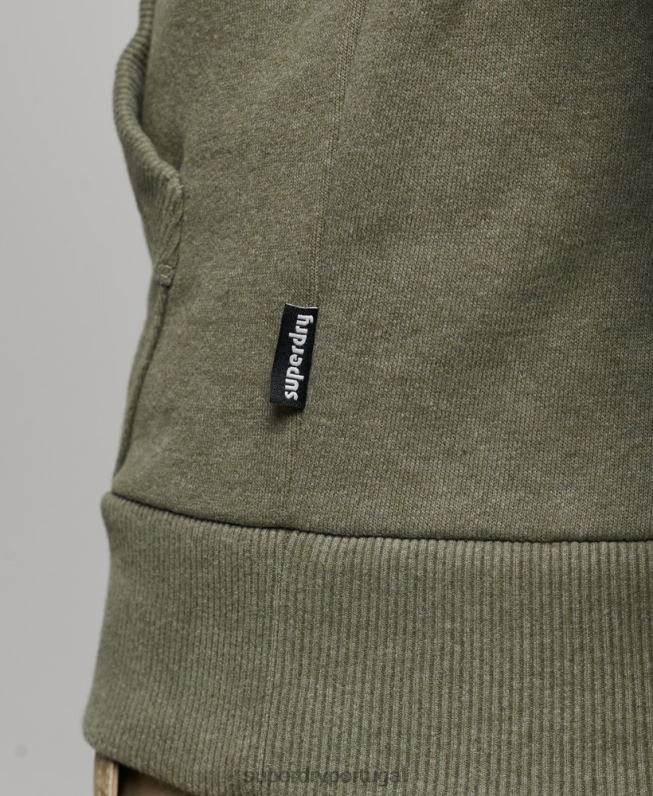grande moletom ao ar livre homens verde roupas Superdry 2208H467