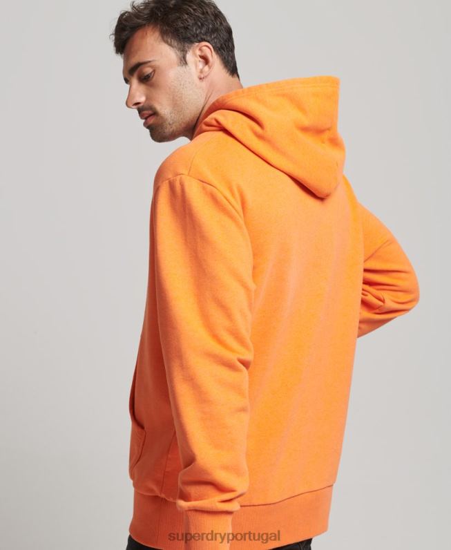 moletom cidade reciclada homens laranja roupas Superdry 2208H747