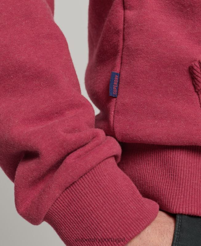 moletom clássico com logo vintage homens vermelho roupas Superdry 2208H826