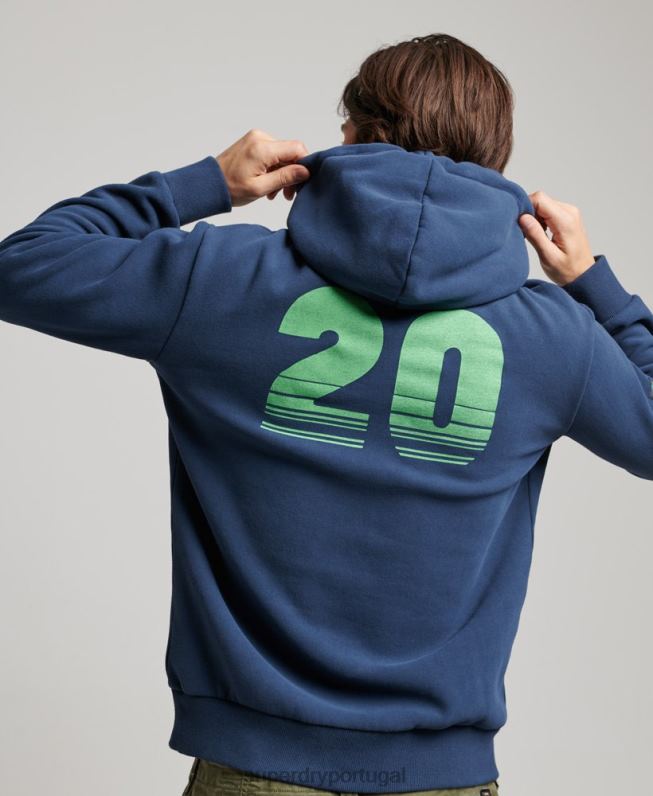 moletom clássico terreno vintage homens marinha roupas Superdry 2208H637