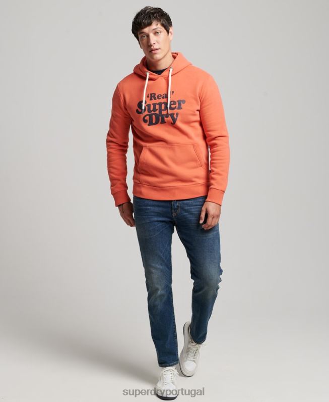moletom clássico vintage cooper homens coral roupas Superdry 2208H670