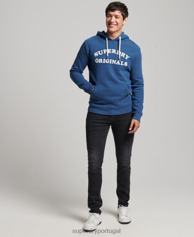 moletom clássico vintage cooper homens marinha roupas Superdry 2208H682