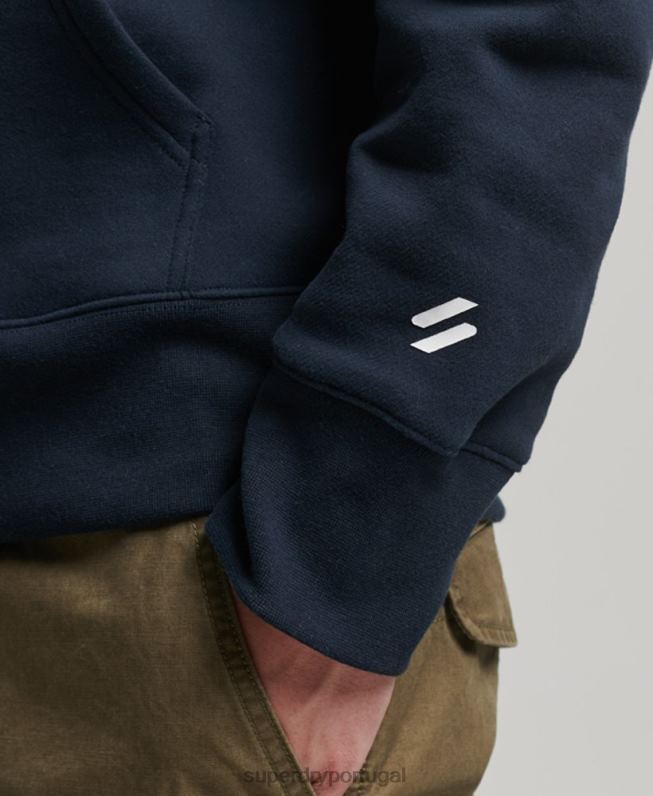 moletom com capuz de código homens marinha roupas Superdry 2208H541