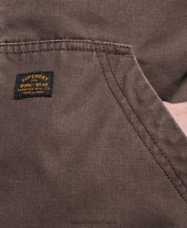 moletom com capuz homens marrom roupas Superdry 2208H25