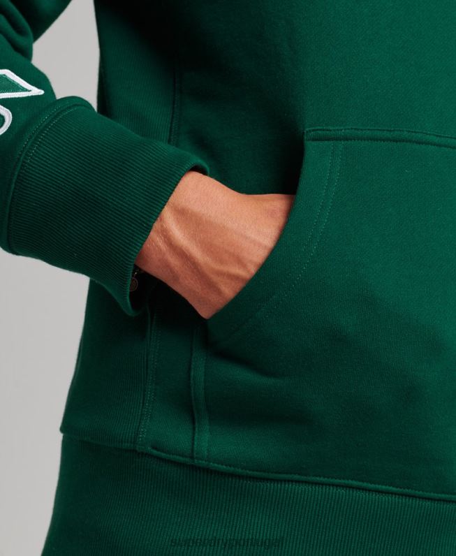 moletom com capuz homens verde roupas Superdry 2208H623