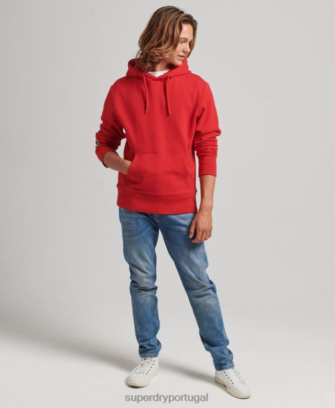 moletom com capuz homens vermelho roupas Superdry 2208H655