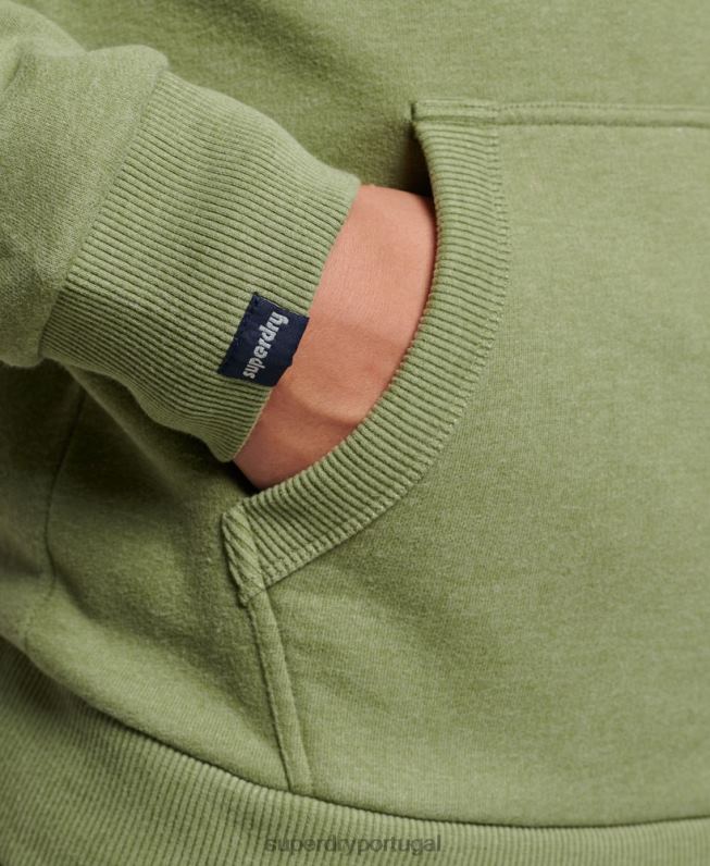 moletom com capuz sombra vintage homens verde roupas Superdry 2208H684