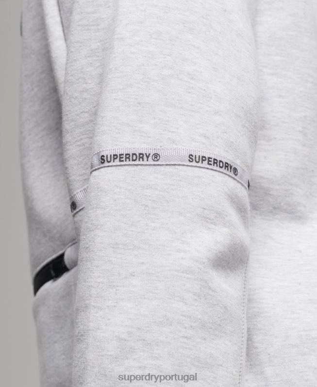 moletom com capuz tecnológico homens cinza roupas Superdry 2208H647