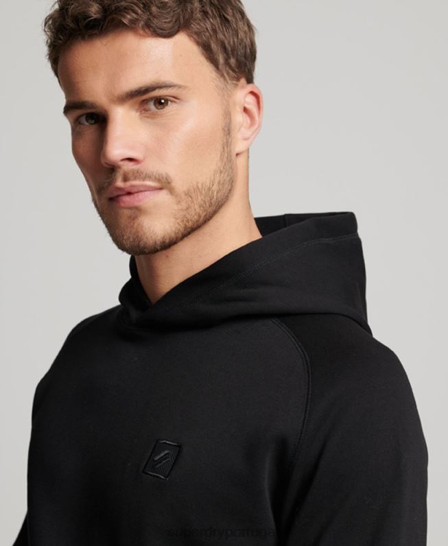 moletom com capuz tecnológico homens preto roupas Superdry 2208H711