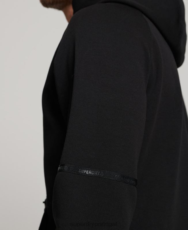 moletom com capuz tecnológico homens preto roupas Superdry 2208H711