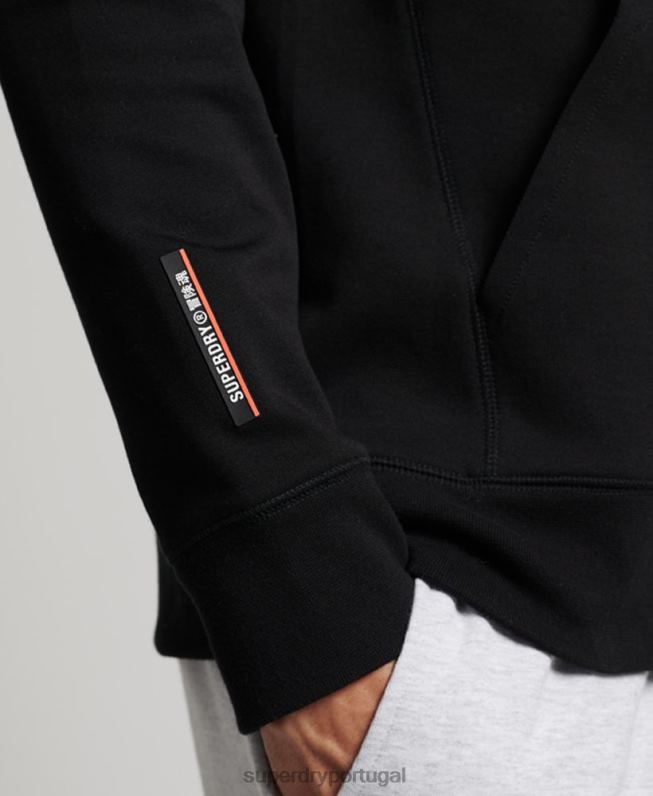 moletom com capuz tecnológico homens preto roupas Superdry 2208H711