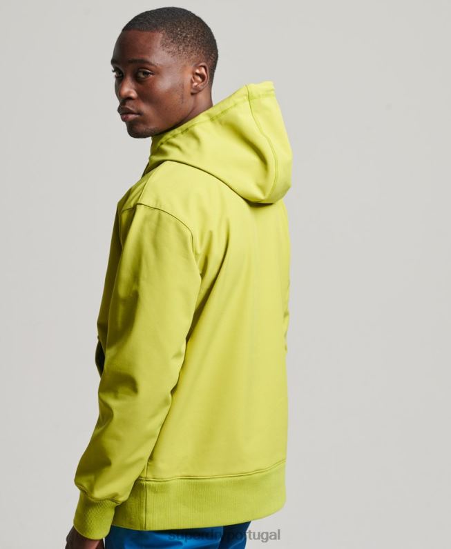 moletom com tecnologia de neve homens amarelo roupas Superdry 2208H571
