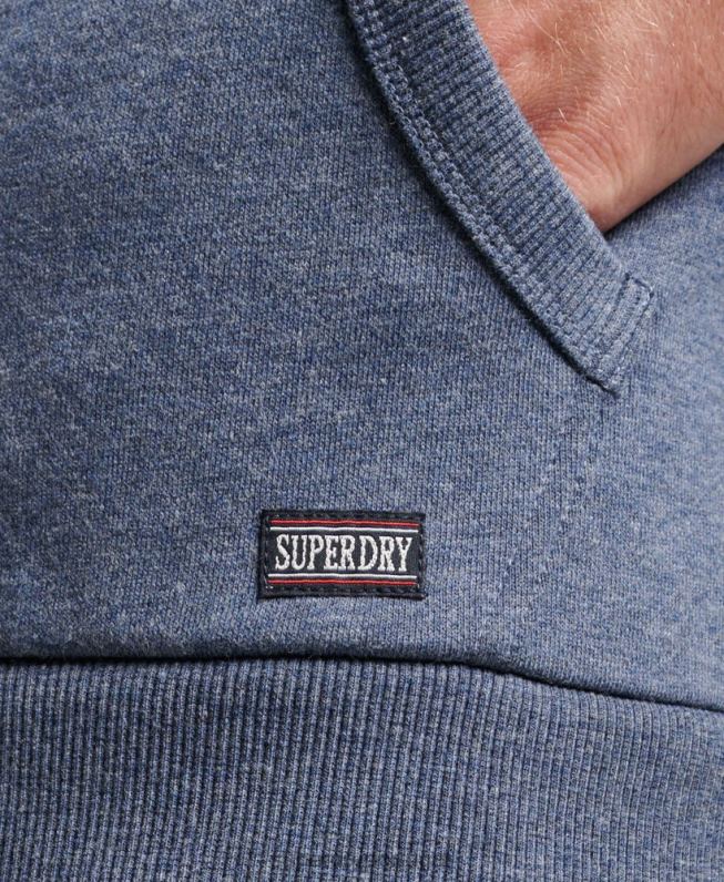 moletom com zíper atlético para academia homens marinha roupas Superdry 2208H468