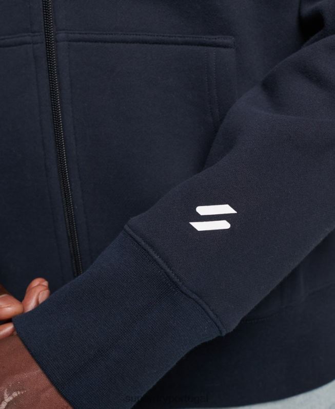 moletom com zíper code sportswear homens marinha roupas Superdry 2208H519