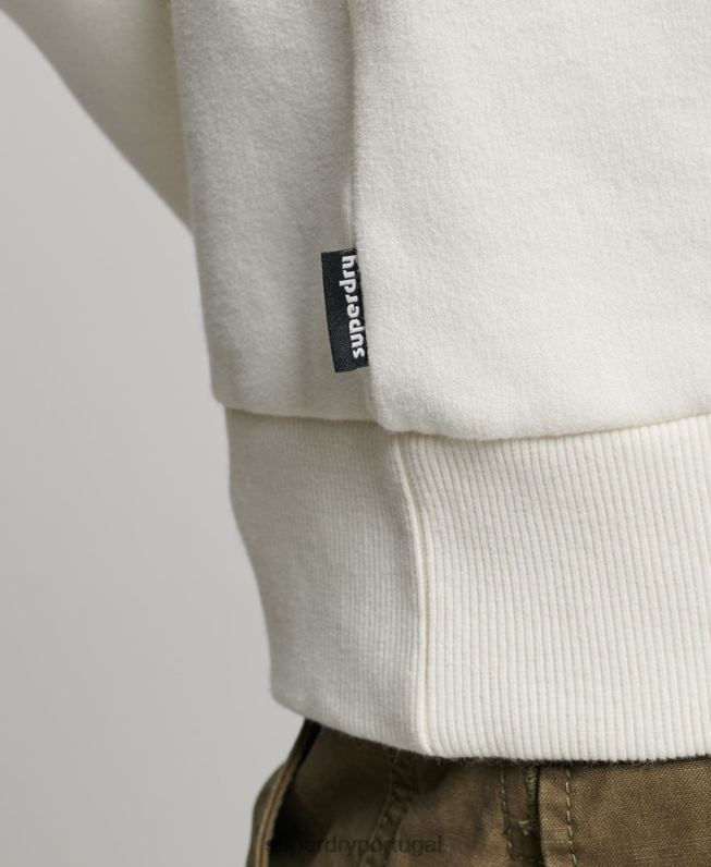 moletom da equipe de adesivo de viagem homens branco roupas Superdry 2208H542