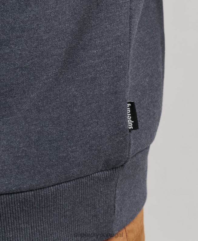 moletom da equipe de adesivo de viagem homens marinha roupas Superdry 2208H510