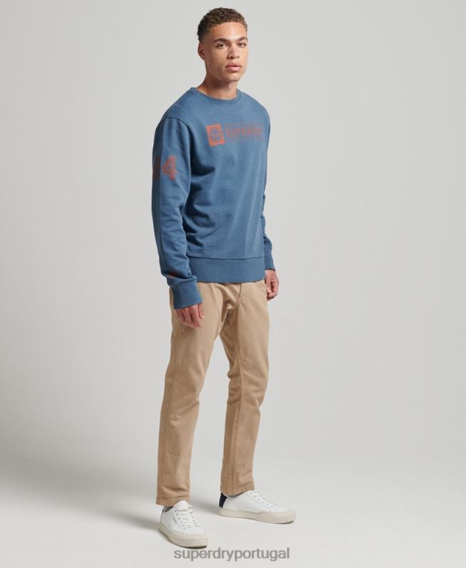 moletom da equipe do clube atlético homens marinha roupas Superdry 2208H881