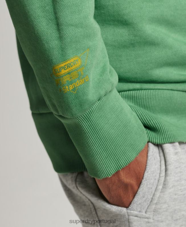 moletom da equipe do clube atlético homens verde roupas Superdry 2208H634