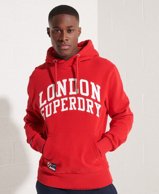 moletom da faculdade da cidade homens vermelho roupas Superdry 2208H5215