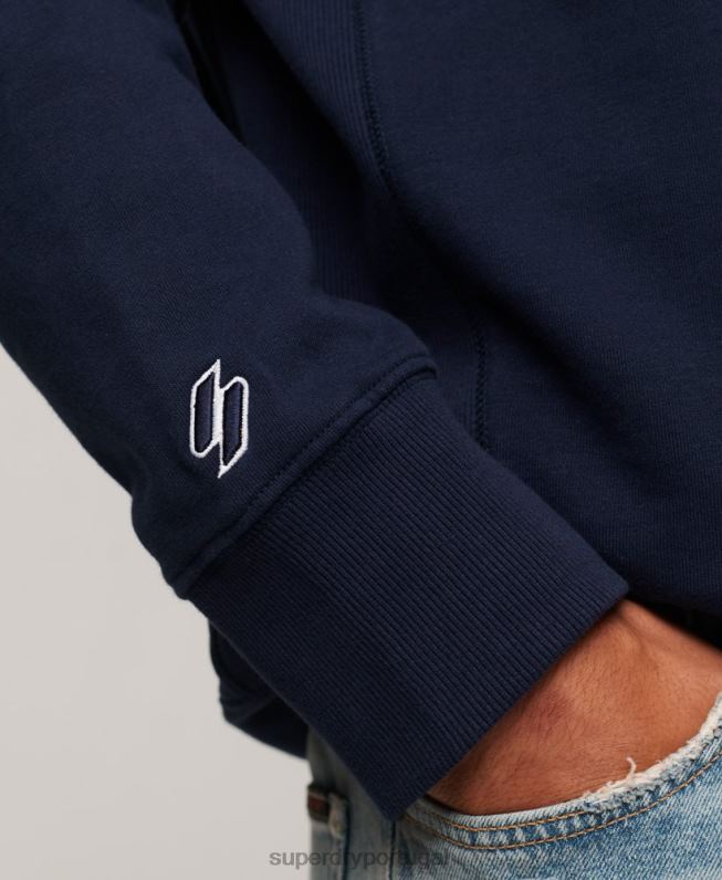 moletom da tripulação do Code Athletic Club homens marinha roupas Superdry 2208H530