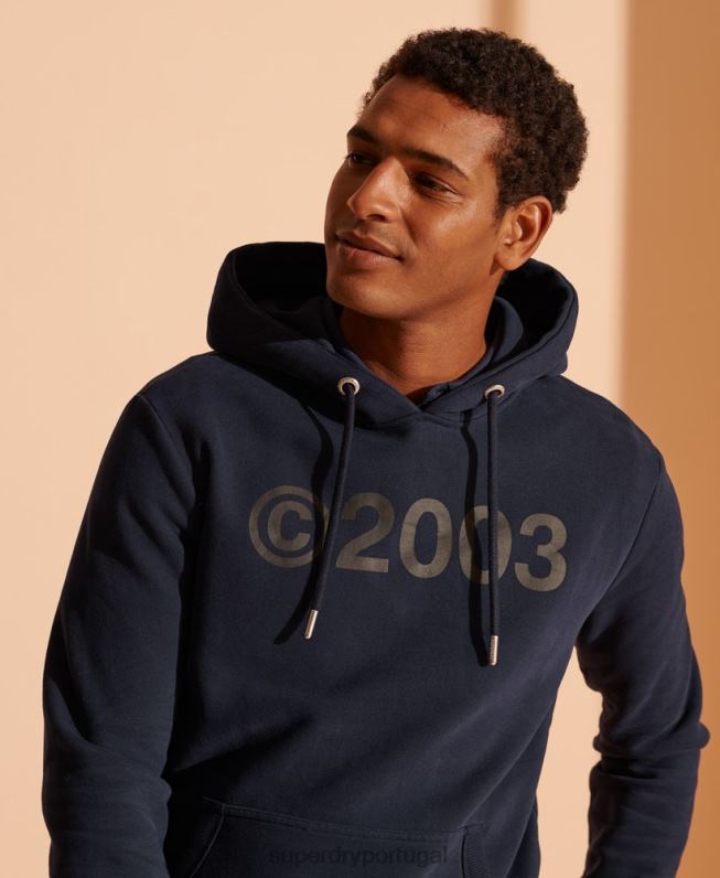 moletom de 2003 homens marinha roupas Superdry 2208H900