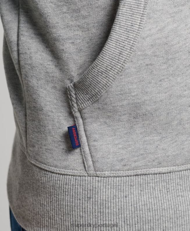 moletom de beisebol com logo vintage homens verde roupas Superdry 2208H576