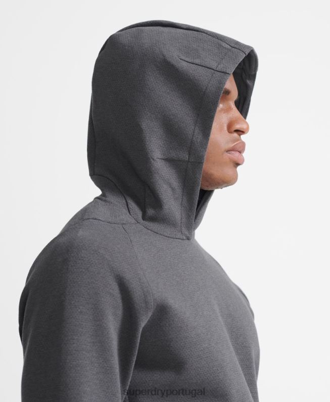 moletom de desempenho de trem homens cinza roupas Superdry 2208H5376