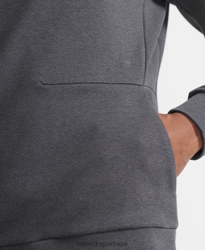 moletom de desempenho de trem homens cinza roupas Superdry 2208H5376