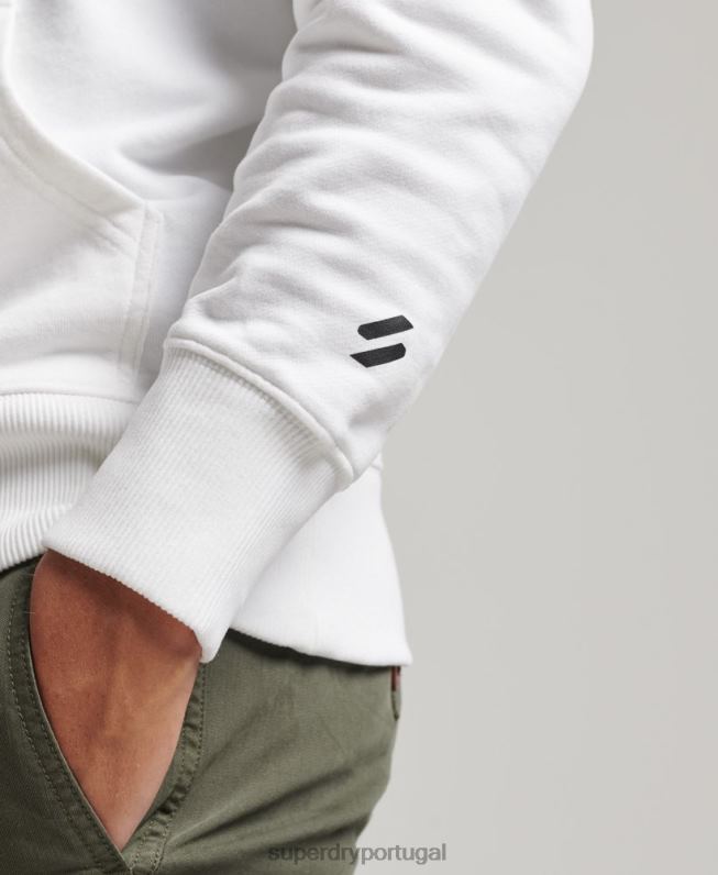 moletom esporte code core homens branco roupas Superdry 2208H5191