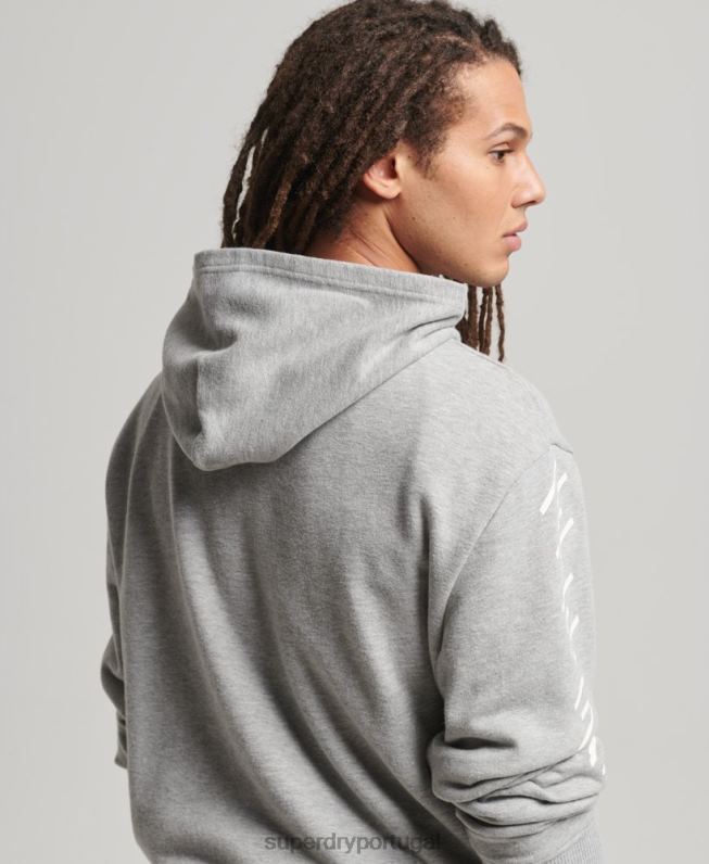 moletom esporte code core homens cinza roupas Superdry 2208H5007