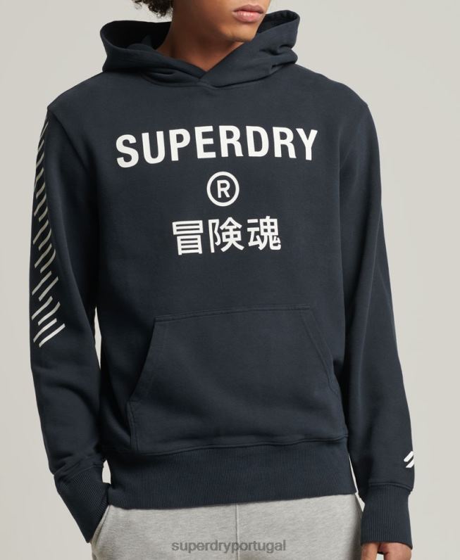 moletom esporte code core homens marinha roupas Superdry 2208H5213