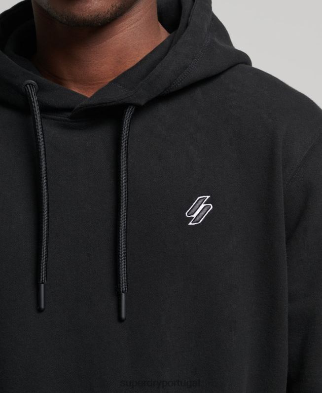 moletom essencial homens preto roupas Superdry 2208H861