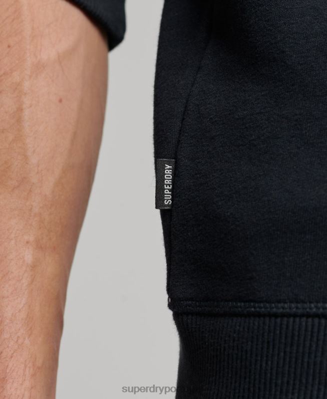 moletom henley vintage com logo bordado homens marinha roupas Superdry 2208H104